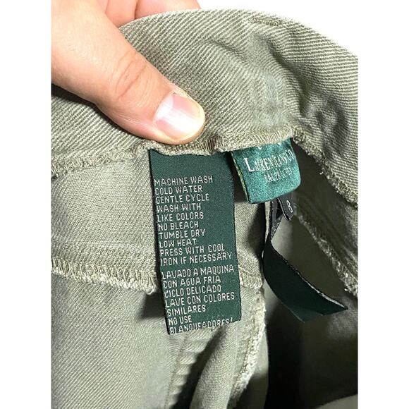 Ralph Lauren Jeans Straight High Waist Stretch Womens 8 Normcore Casual Preppy - Picture 8 of 9